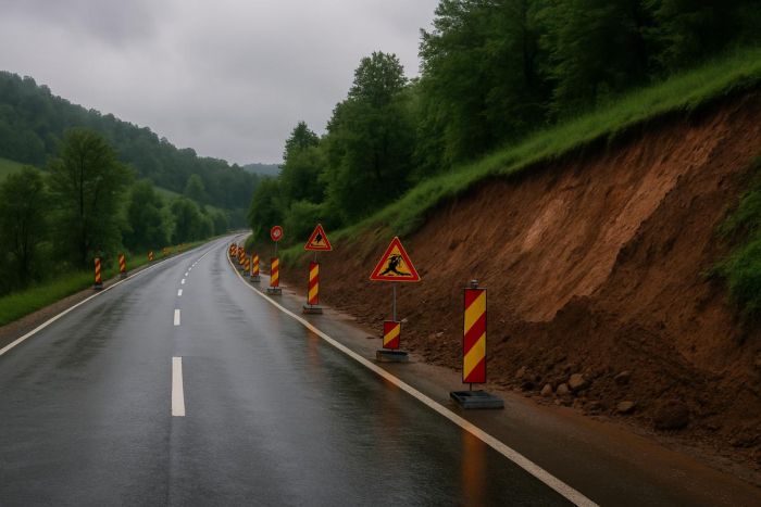FOTO: Dobojski Info | PUTEVI: Klizišta, radovi i izmjene režima – oprez i strpljenje za volanom