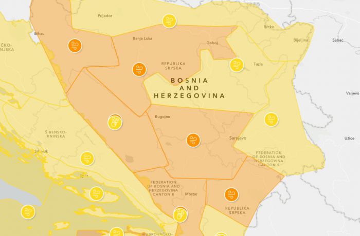 FOTO: Dobojski Info | METEOALARM: Izdato upozorenje na jak vjetar i obilne padavine