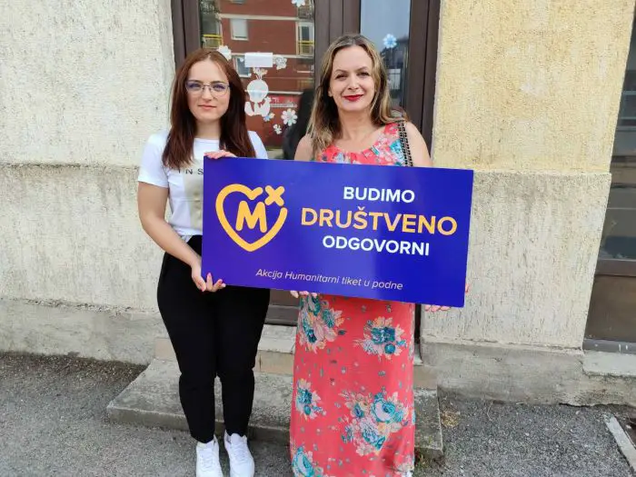 FOTO: Dobojski Info | Humanitarni tiket iz Mozzarta za višečlane porodice u Doboju
