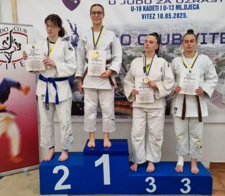 ZLATO ZA DOBOJ: Jelena Blagojević prvakinja BiH u džudou, Anja Petrović treća
