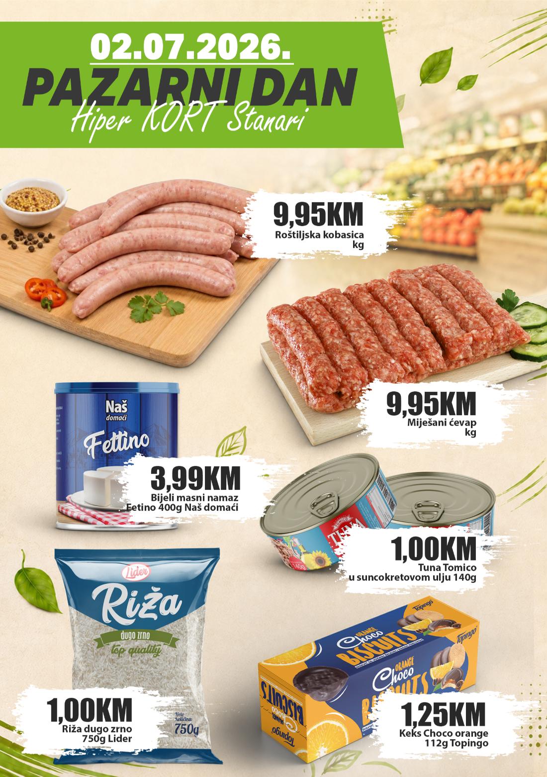 Pazarni dan Stanari 2 Hiper Kort Stanari 02 07 2026