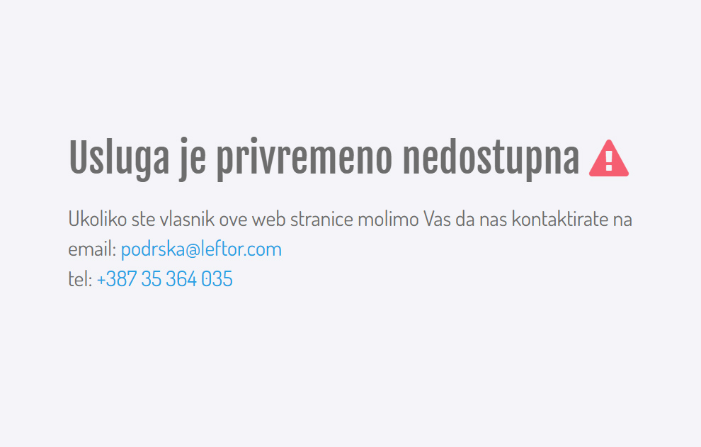 Zvanični sajt Grada Doboja ponovo nedostupan