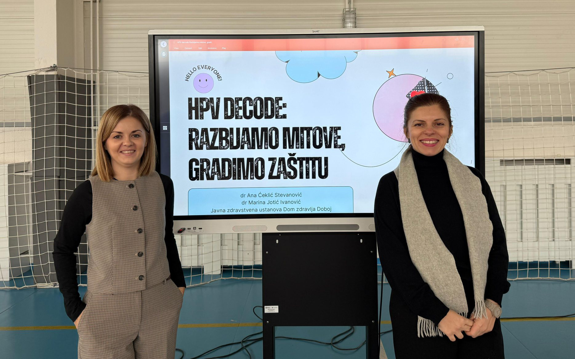 RAZBIJAMO MITOVE, GRADIMO ZAŠTITU: Predavanje o HPV vakcinaciji za dobojske srednjoškolce