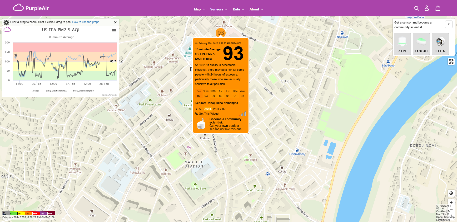 screencapture map purpleair air quality standards us epa aqi 2026 02 28 08 30 25