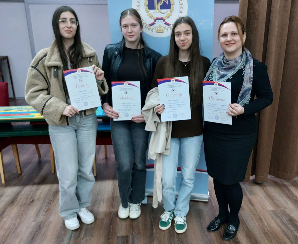 DOBOJ: Gimnazijalka osvojila prvo mjesto na Regionalnom takmičenju iz srpskog jezika