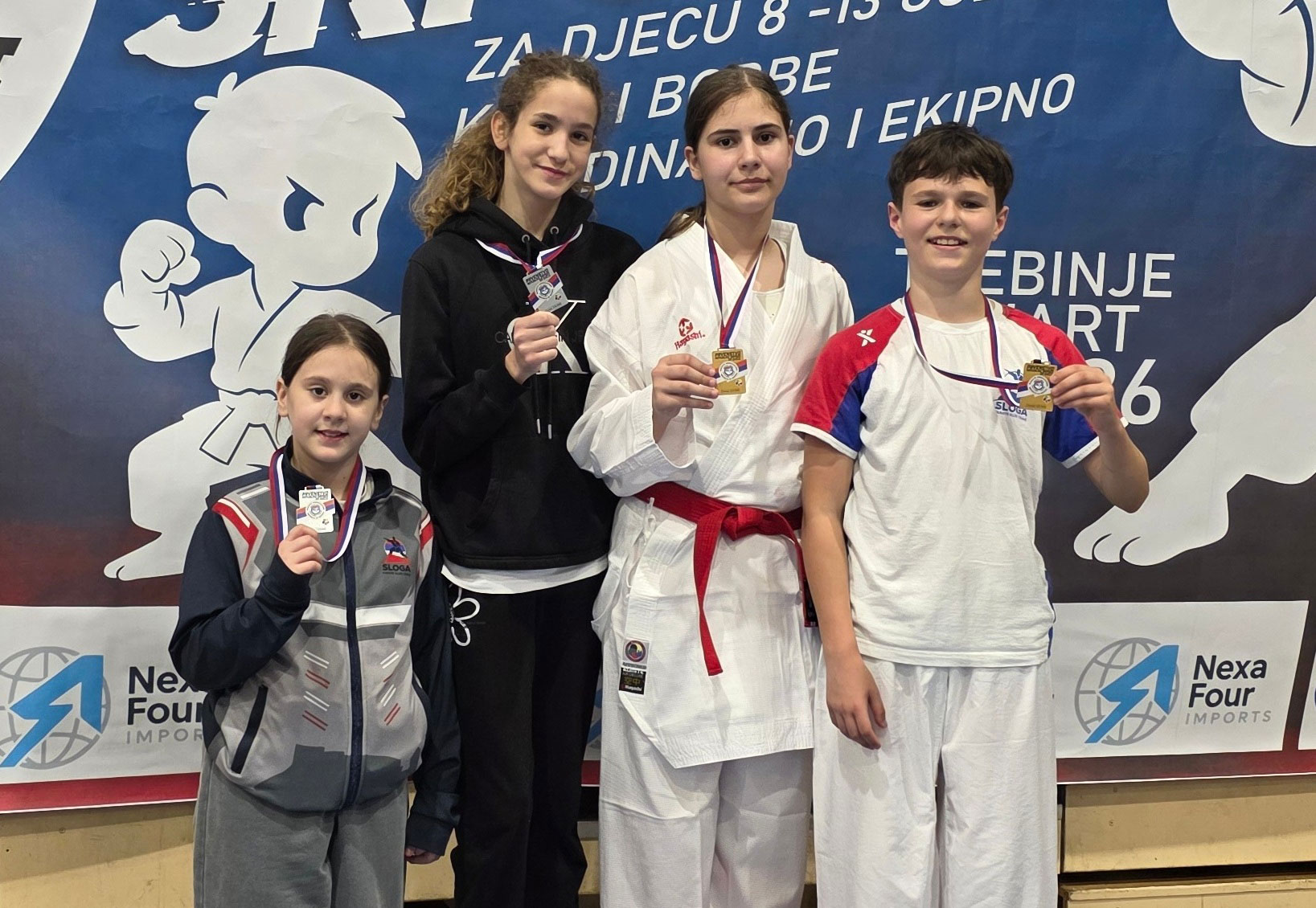 (FOTO) DOBOJ: Karatisti Sloge osvojili šest medalja na Prvenstvu Republike Srpske u Trebinju
