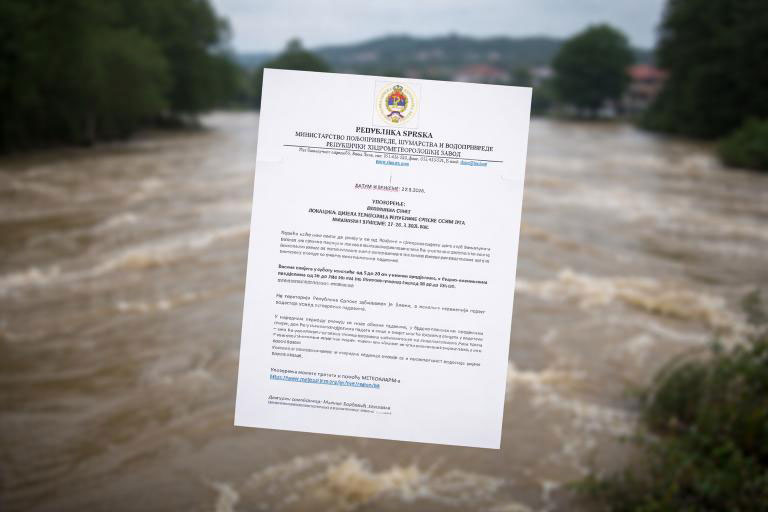 DOBOJ: Stižu obilne padavine – do 80 mm kiše i snijeg, moguć rast vodostaja
