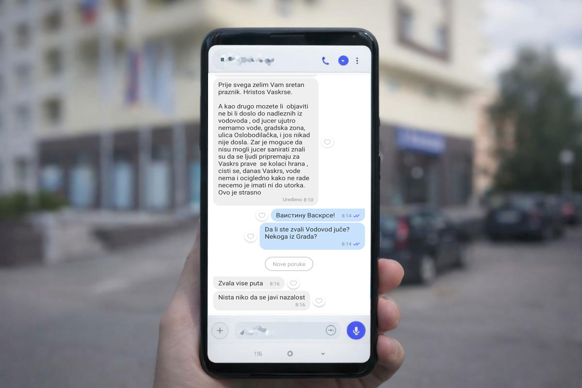 VASKRS BEZ VODE U DOBOJU: Građani iz Oslobodilačke ogorčeni, nadležni ne odgovaraju