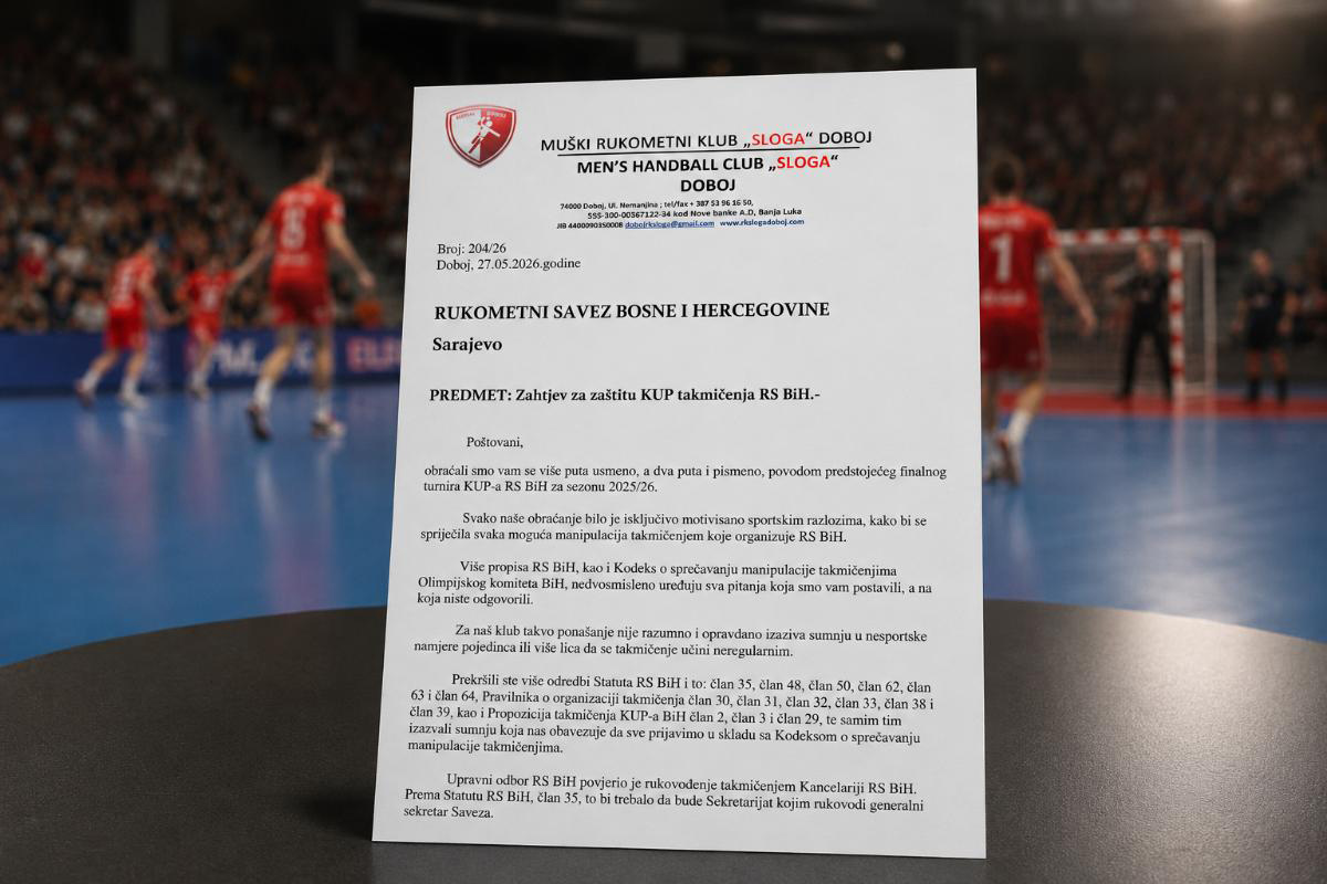 MRK SLOGA DOBOJ: Polufinale Kupa BiH u sjenci zahtjeva za zaštitu regularnosti takmičenja