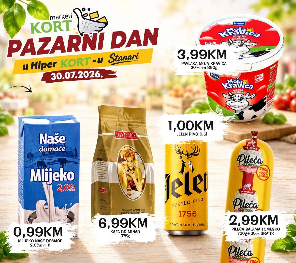 Pazarni dan uz KORT ponude 01