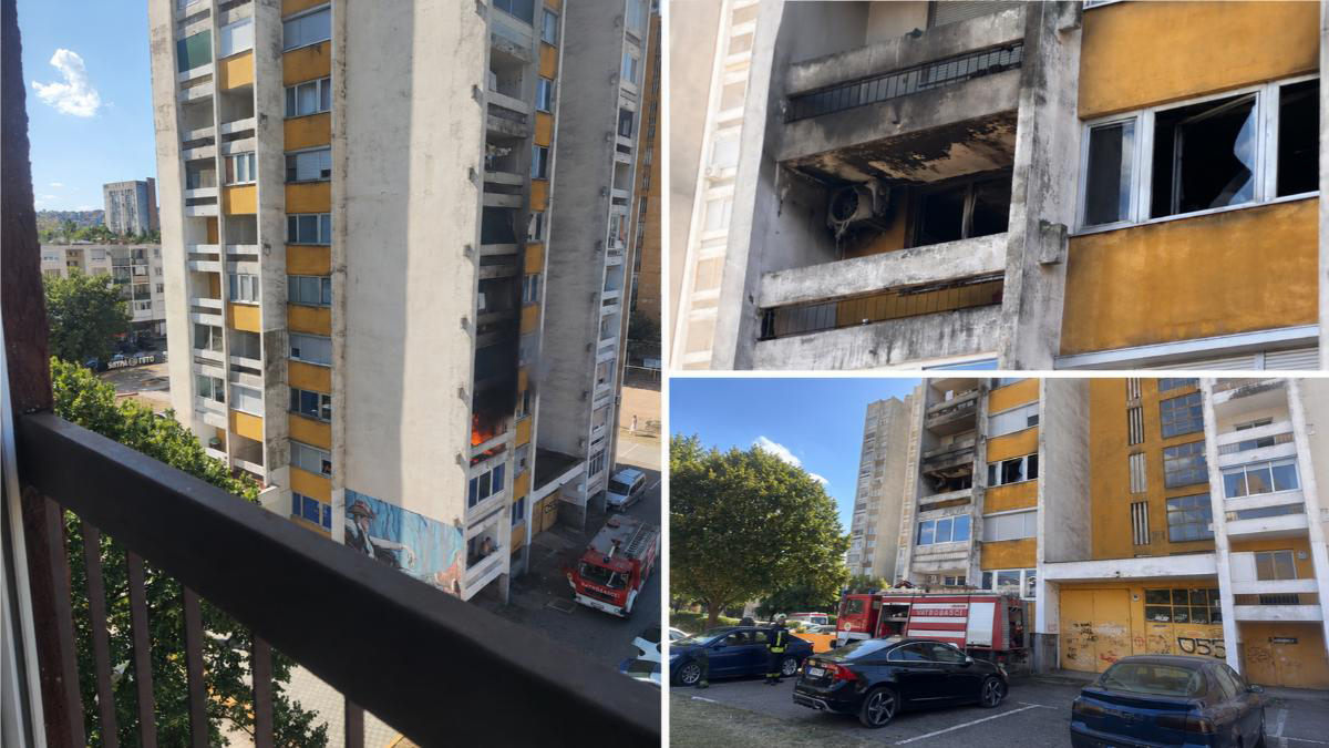 (FOTO) DOBOJ: Ugašen požar u soliteru, nema povrijeđenih