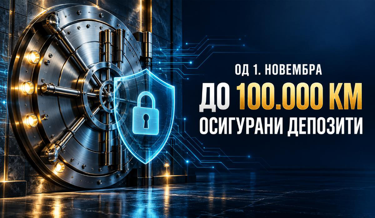 Od 1. novembra depoziti osigurani do 100.000 KM: Šta to znači za vaš novac u banci