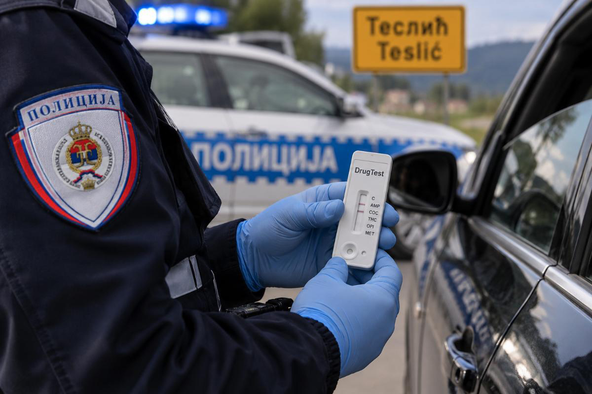 TESLIĆ: Oduzet „Ford“ vozaču iz Tešnja nakon pozitivnog testa na amfetamin