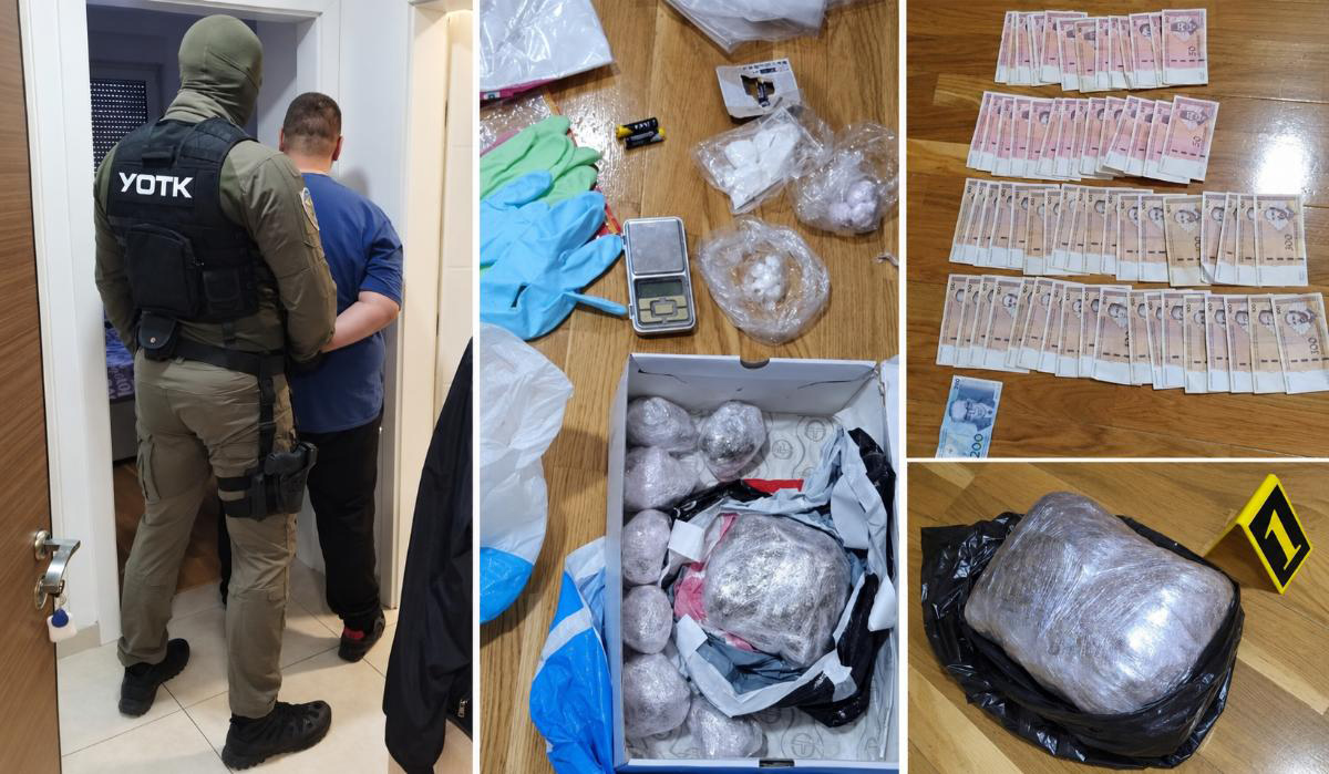 (FOTO) DOBOJ: Uhapšen državljanin Crne Gore s Interpolove potjernice, pronađeni droga i novac