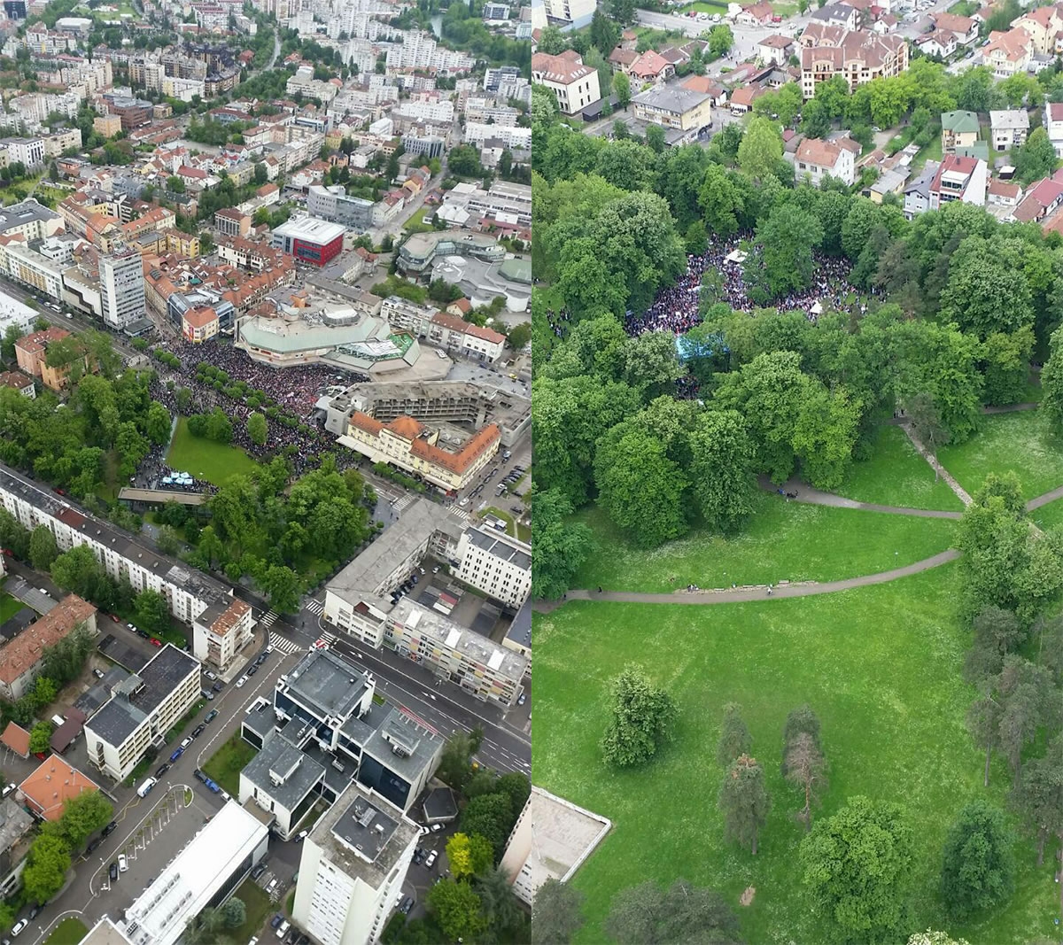 Pogledajte kako je bilo na protestnim okupljanjima u Banjaluci! (FOTO) (VIDEO)