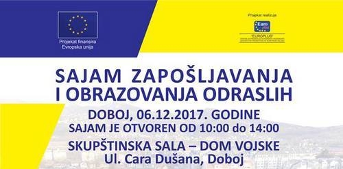DOBOJSKI INFO NAJAVLJUJE: Prvi Sajam zapošljavanja i obrazovanja odraslih