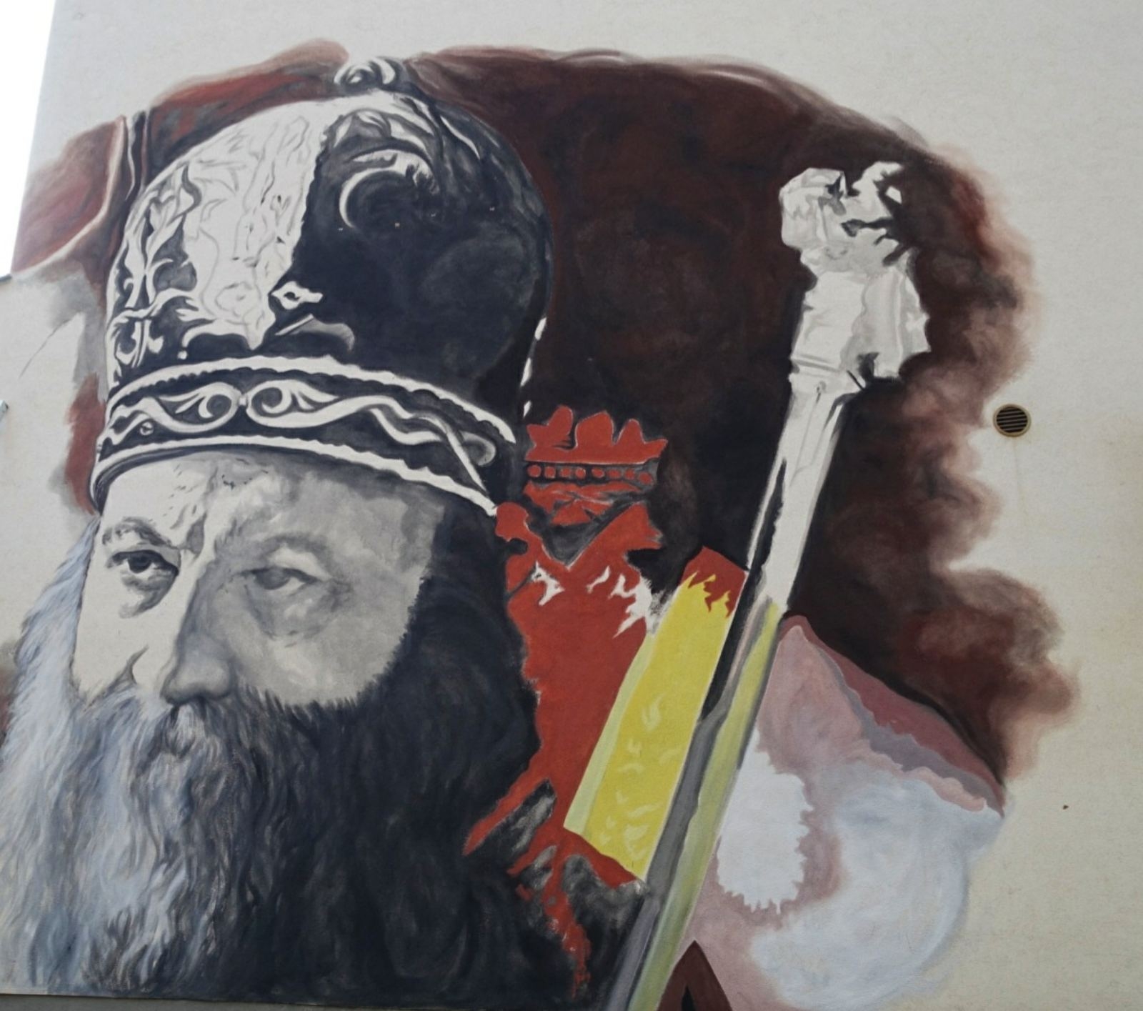NOVI MURAL DENIJA BOŽIĆA U DOBOJU: Patrijarh Porfirije u punom sjaju