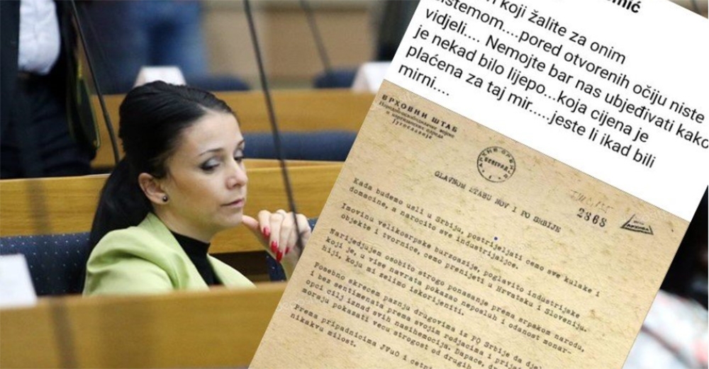 Dekanica FPN-a u Banjaluci prekraja istoriju: Objavila falsifikat Titovog naređenja za ubijanje Srba
