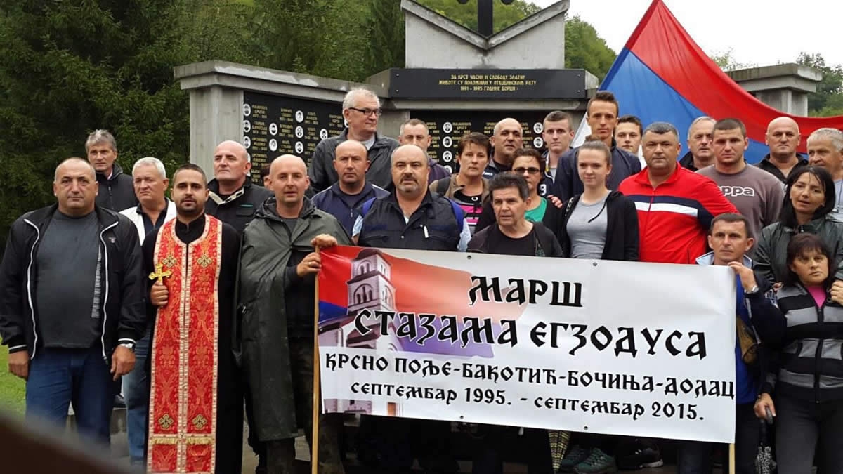 DOBOJ: Učesnici marša krenuli prema mjestu Dolac