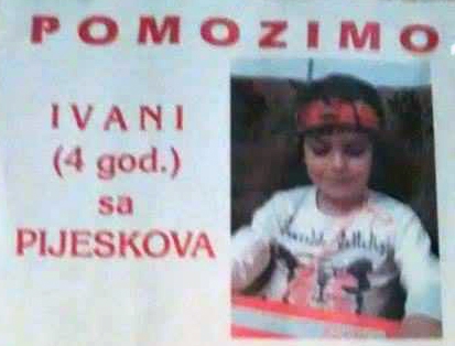 DOBOJSKI INFO POZIVA: Apel za pomoć četvorogodišnjoj djevojčici Ivani Stjepanović