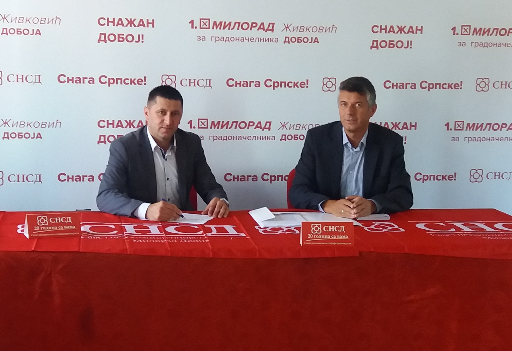 DOBOJ: Opozicija potpisala Sporazum o poštovanju izbornog etičkog kodeksa