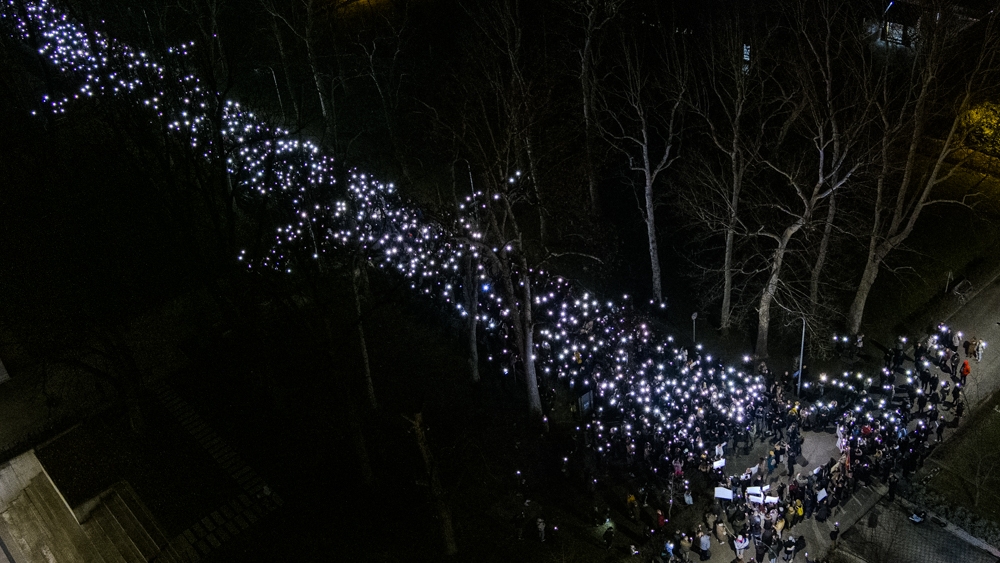 Studenti u Banjoj Luci održali skup podrške kolegama u Srbiji (VIDEO)