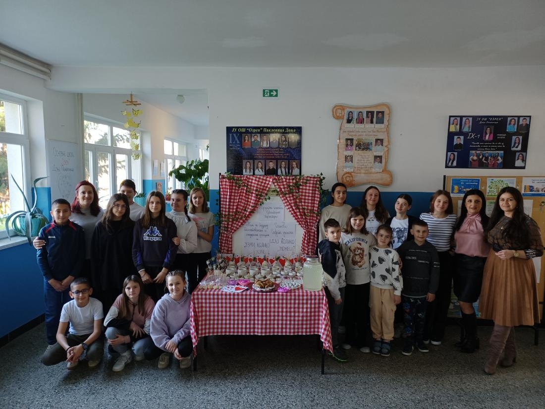 HUMANITARNA AKCIJA OŠ "OZREN" DONJA PAKLENICA: Prikupljena sredstva za liječenje Valerija Živanovića (FOTO)