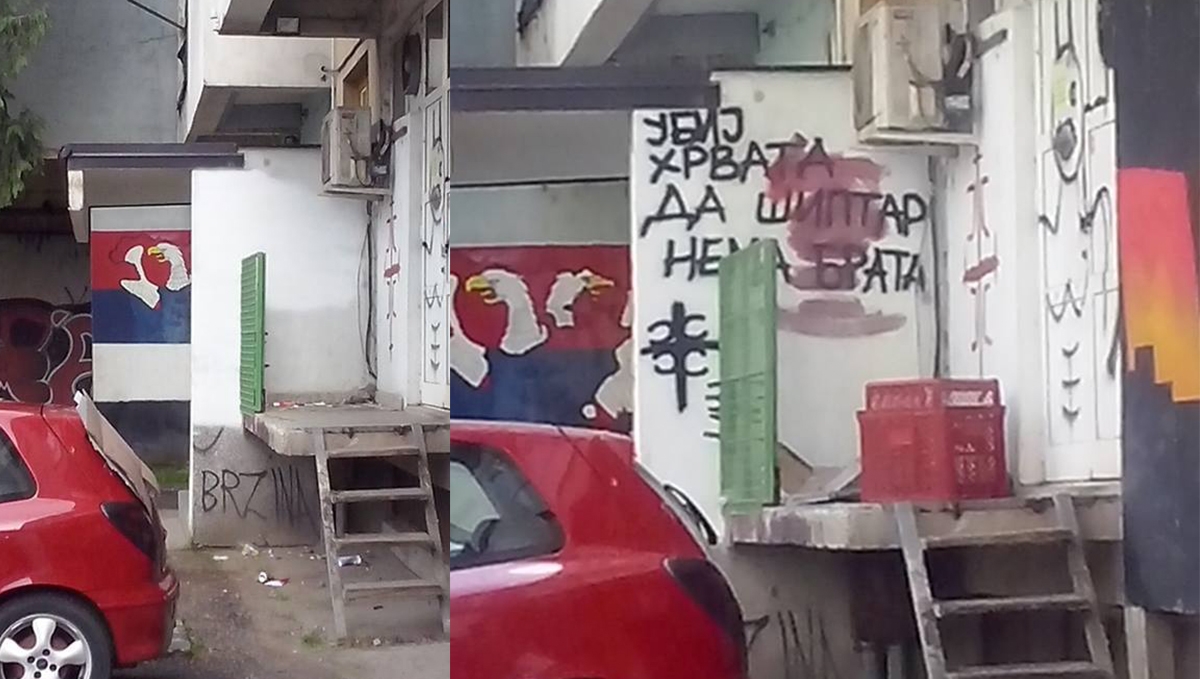 DOBOJ: Osuda povodom ispisivanja uvredljivih grafita