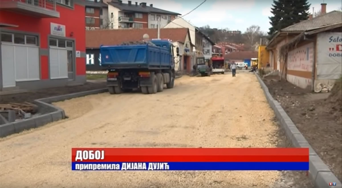 DOBOJ: Počela rekonstrukcija ulica (VIDEO)