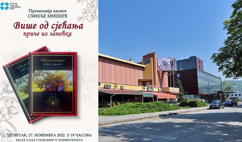 DOBOJ: Sutra promocija knjige „Više od sjećanja – priče iz zapećka”, autorke Smilje Mišić