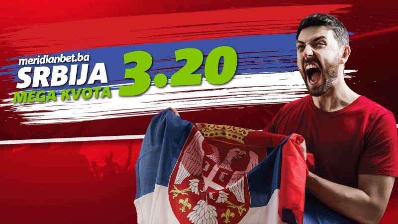 MEGA KVOTA NA SRBIJU! Vjeruj u "Orlove" i dobićeš 3.20 samo u Meridianu!
