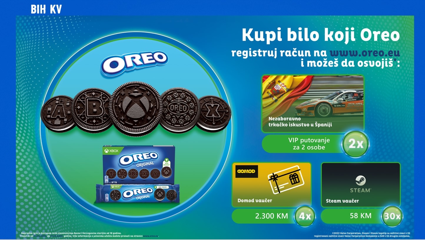 POKRENITE RAZIGRANOST UZ OREO I XBOX