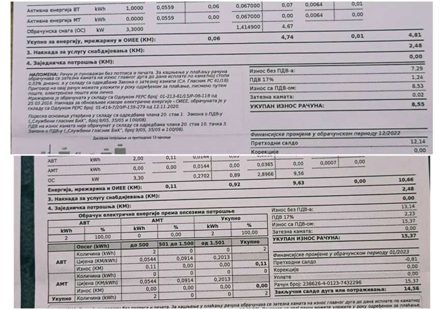 Za potrošena 2 kilovata platiće 15,37 maraka: Prvi računi po novom obračunu izazvali STRUJNI UDAR u novčanicima