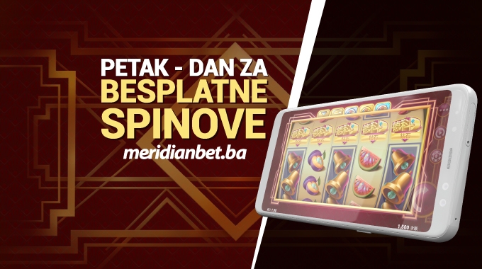 U MERIDIANU JE PETAK TVOJ SREĆAN DAN! “Happy MOBILE Friday” ti donosi 30 BESPLATNIH spinova