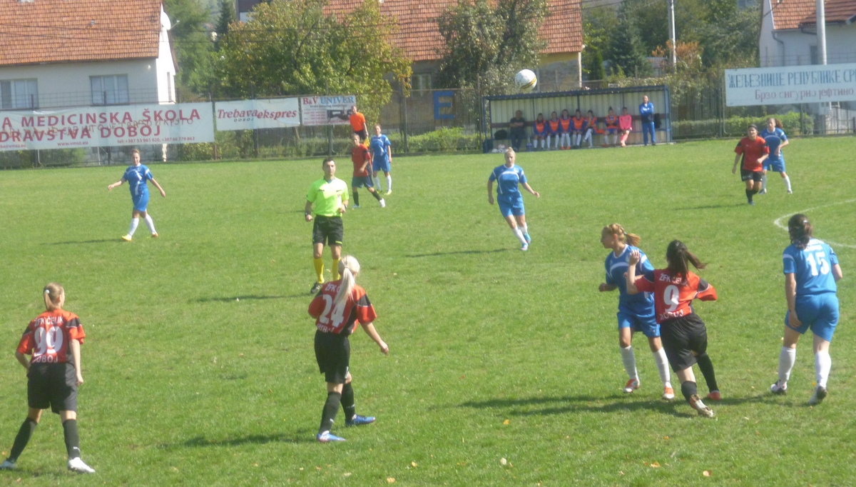 PRVA FUDBALSKA LIGA RS ZA ŽENE: Teška pobjeda Dobojki nad debitantom