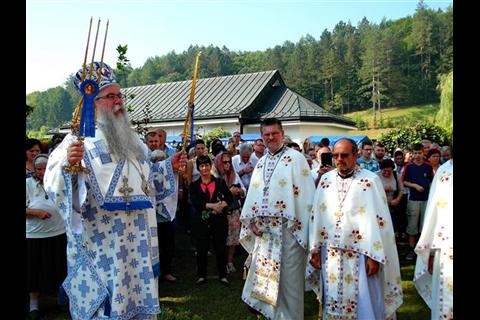 Vladika Hrizostom služio Svetu liturgiju u Manastiru Svetog oca Nikole (FOTO)