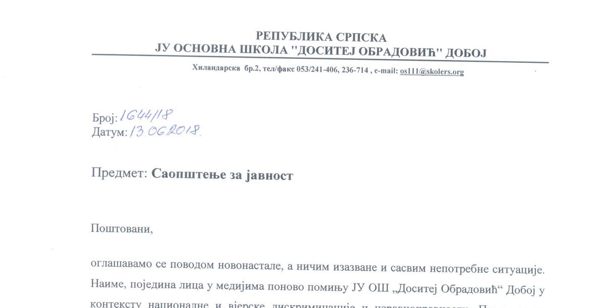 REAGOVANJE: Neosnovane optužbe i zloupotreba učenika u političke svrhe