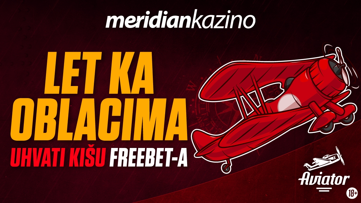 Meridian kazino: Aviator let ka oblacima uz kišu freebetova