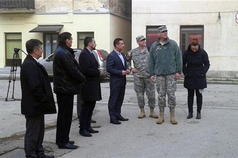 DOBOJ: Američki vojni ataše posjetio radilište vrtića