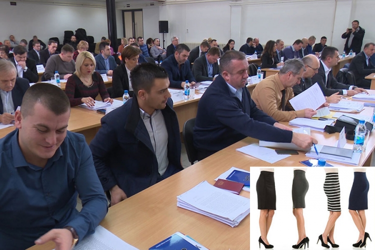 DOBOJ: Dužina suknje zapalila gradski parlament