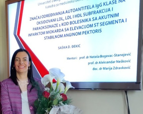 DOBOJ: Saška Đekić stekla zvanje doktora nauka na Farmaceutskom fakultetu u Beogradu