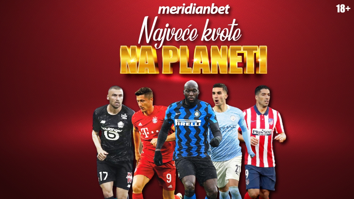 Sportska kladionica Meridian: Najveći bonus i najveće kvote – Atl.Madid 2.10, Wolfsburg 2.30!