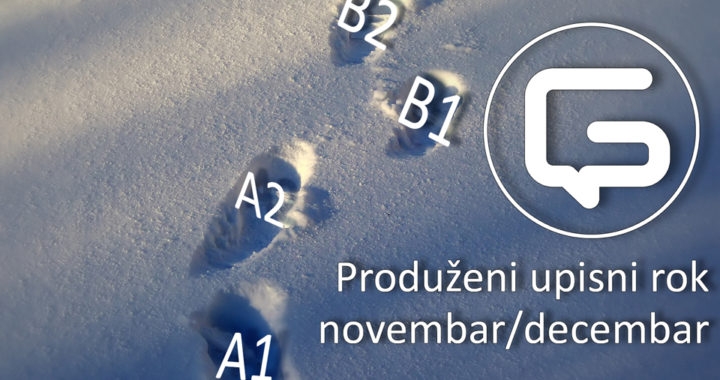 UPIS U TOKU! Produženi upisni rok novembar/decembar u Glossa-centru Doboj
