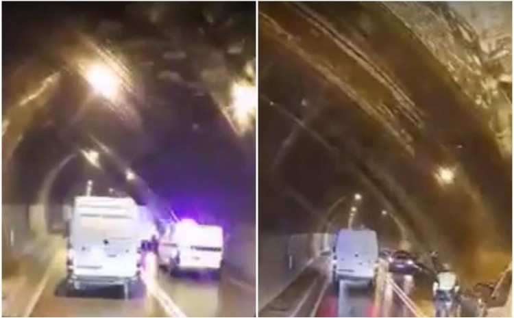 SUDAR ČETIRI AUTOMOBILA U TUNELU KARAULA: Saobraćaj bio obustavljen