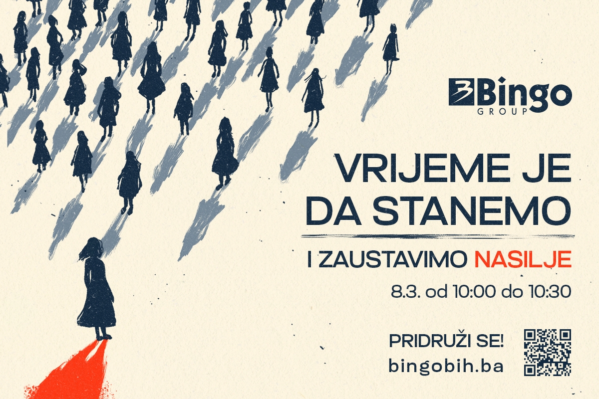 Kampanji Bingo Group protiv nasilja nad ženama za 24 sata se pridužilo više od 10.000 građana