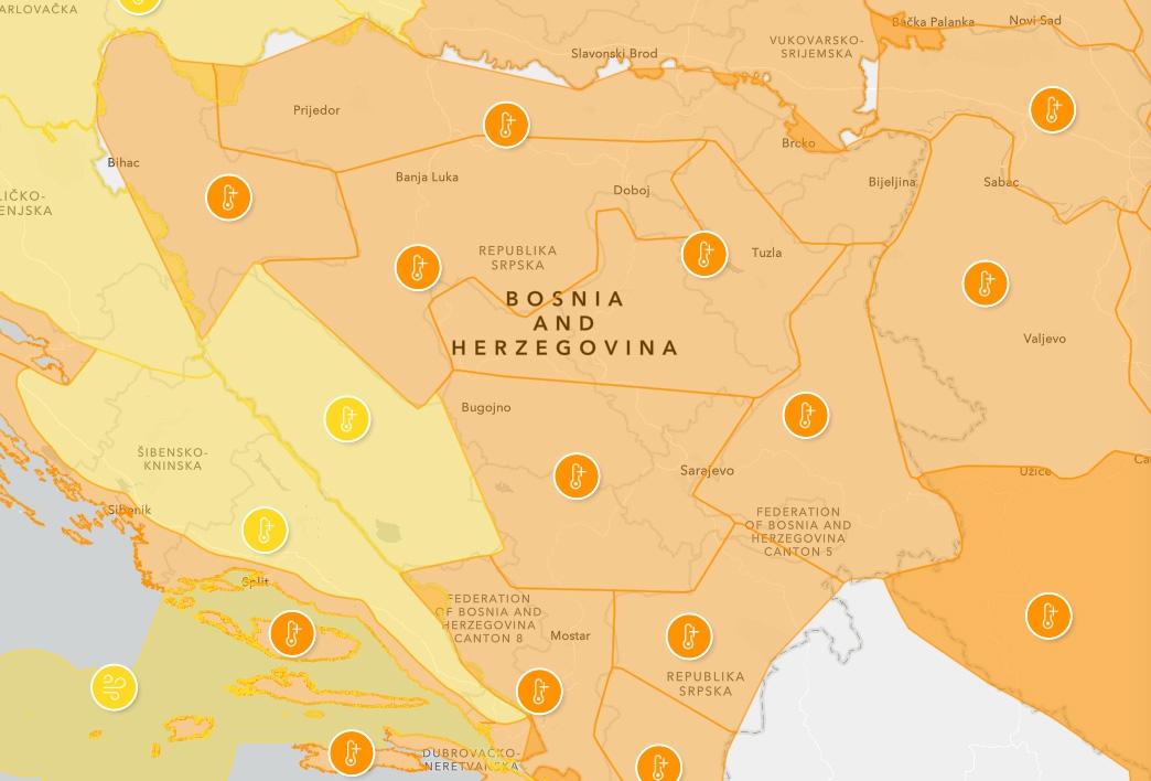 METEOROLOZI UPOZORAVAJU: BiH opet na udaru visokih temperatura