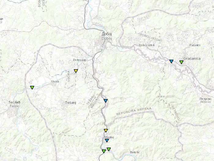 FOTO: Dobojski Info | Spreča, Bosna i Usora prelaze pragove upozorenja